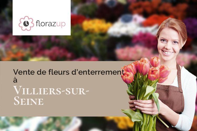 compositions florales pour un décès à Villiers-sur-Seine (Seine-et-Marne/77114)