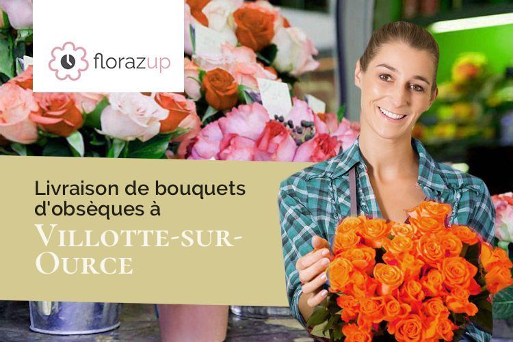 créations de fleurs pour un enterrement à Villotte-sur-Ource (Côte-d'Or/21400)
