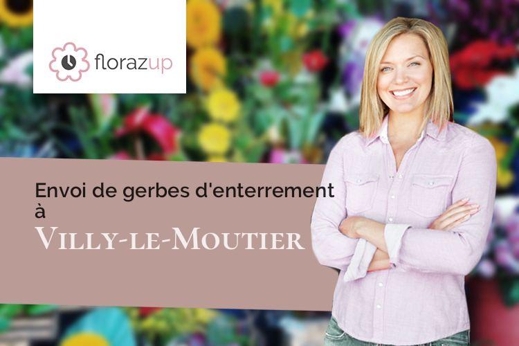 gerbes de fleurs pour un deuil à Villy-le-Moutier (Côte-d'Or/21250)