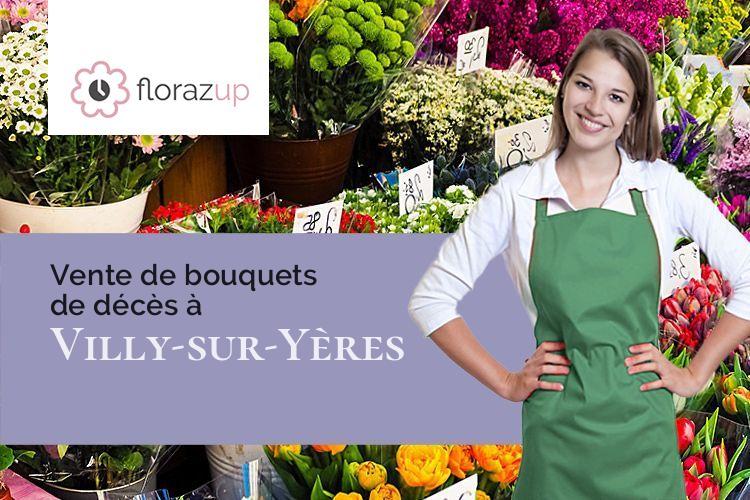 compositions de fleurs pour un décès à Villy-sur-Yères (Seine-Maritime/76260)