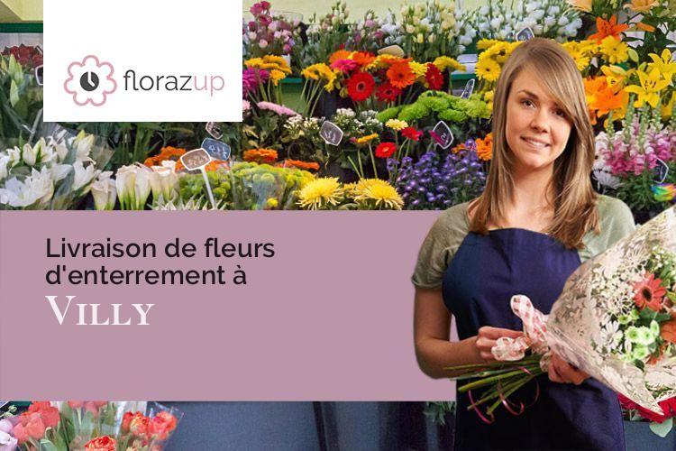 créations de fleurs pour un enterrement à Villy (Yonne/89800)