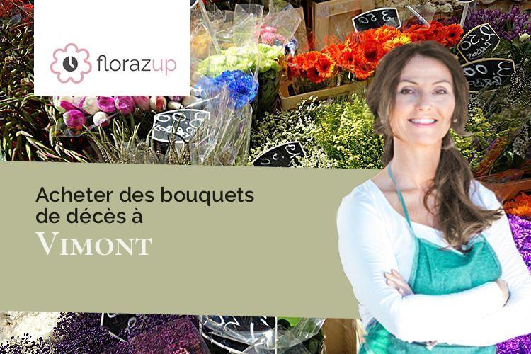 coeurs de fleurs pour des obsèques à Vimont (Calvados/14370)