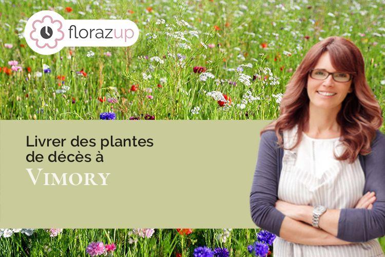 compositions de fleurs pour un enterrement à Vimory (Loiret/45700)