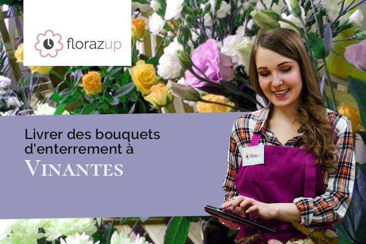 compositions florales pour des obsèques à Vinantes (Seine-et-Marne/77230)