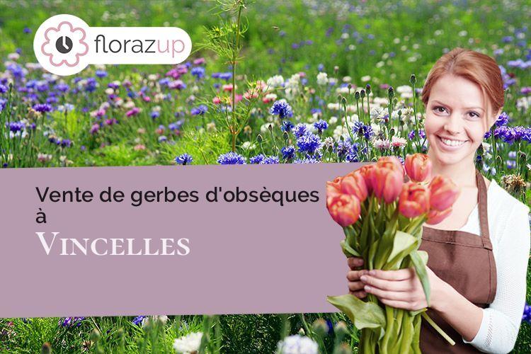 compositions de fleurs pour une crémation à Vincelles (Yonne/89290)