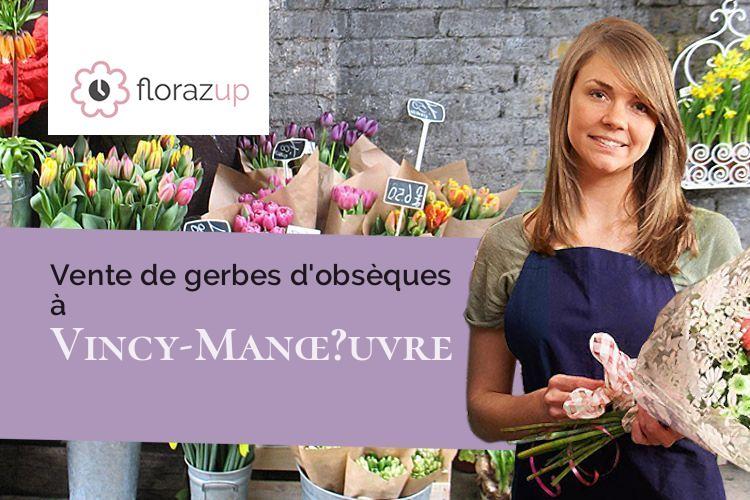 créations florales pour une crémation à Vincy-Manœ?uvre (Seine-et-Marne/77139)