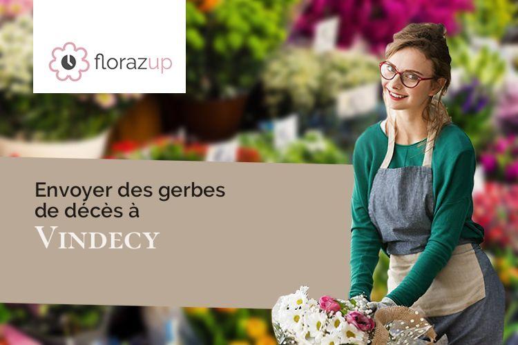 coupes de fleurs pour des obsèques à Vindecy (Saône-et-Loire/71110)