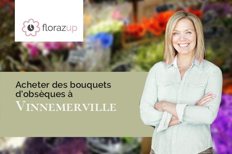 compositions de fleurs pour des funérailles à Vinnemerville (Seine-Maritime/76540)