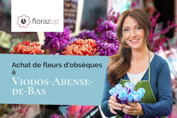 coeurs de fleurs pour un deuil à Viodos-Abense-de-Bas (Pyrénées-Atlantiques/64130)
