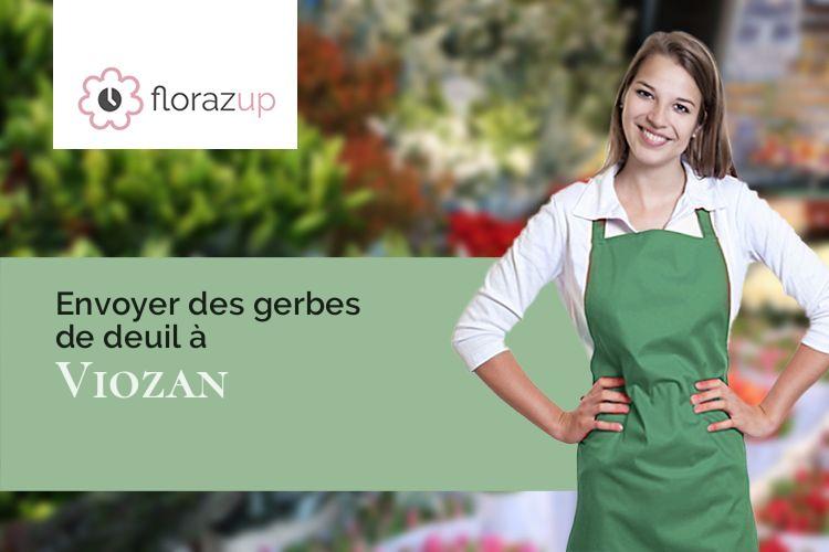 coupes de fleurs pour un décès à Viozan (Gers/32300)