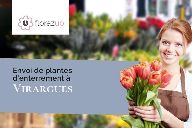 coeurs de fleurs pour une crémation à Virargues (Cantal/15300)