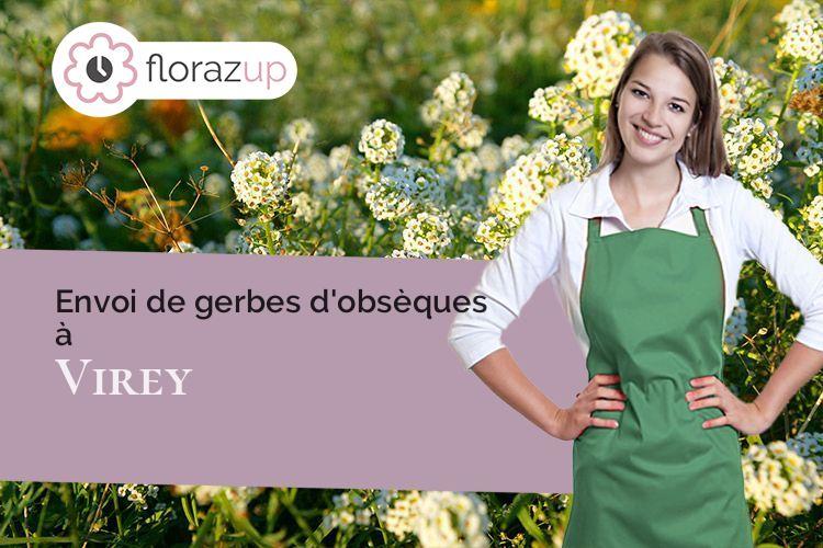 couronnes florales pour une crémation à Virey (Manche/50600)