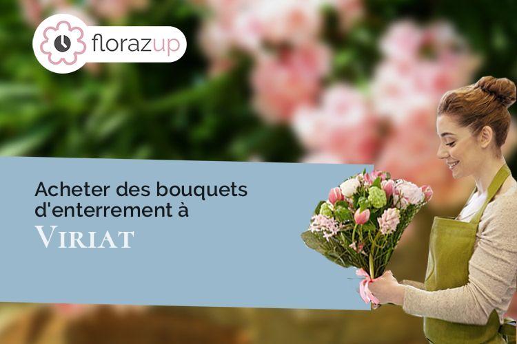 coeur de fleurs pour des obsèques à Viriat (Ain/01440)