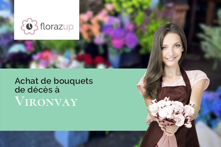 créations florales pour un enterrement à Vironvay (Eure/27400)