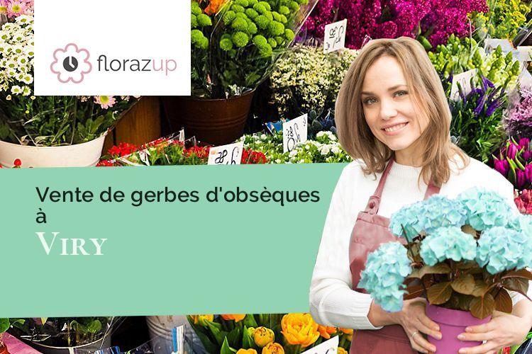 couronnes florales pour une crémation à Viry (Saône-et-Loire/71120)