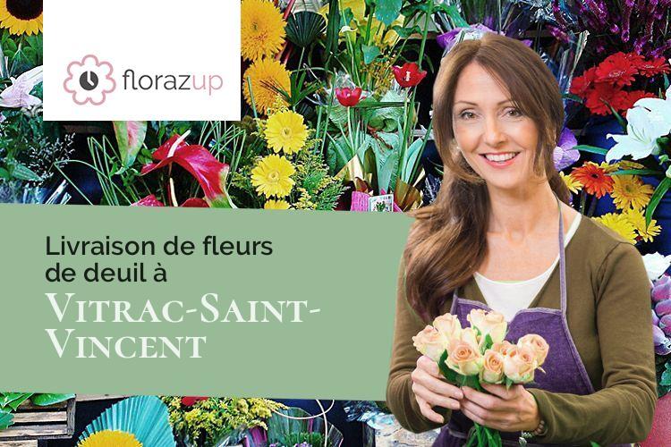 créations de fleurs pour un décès à Vitrac-Saint-Vincent (Charente/16310)