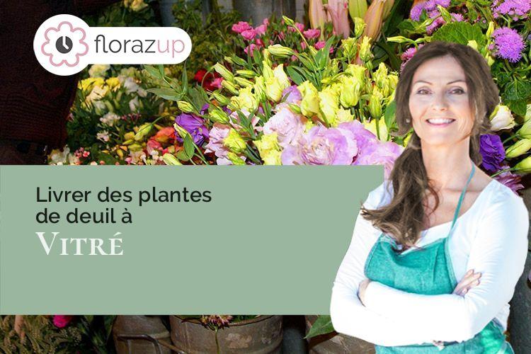 créations florales pour un deuil à Vitré (Ille-et-Vilaine/35500)