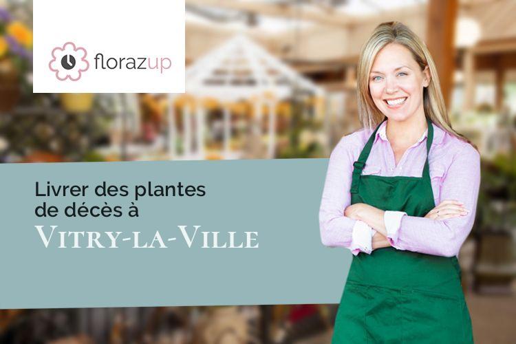 créations florales pour des funérailles à Vitry-la-Ville (Marne/51240)