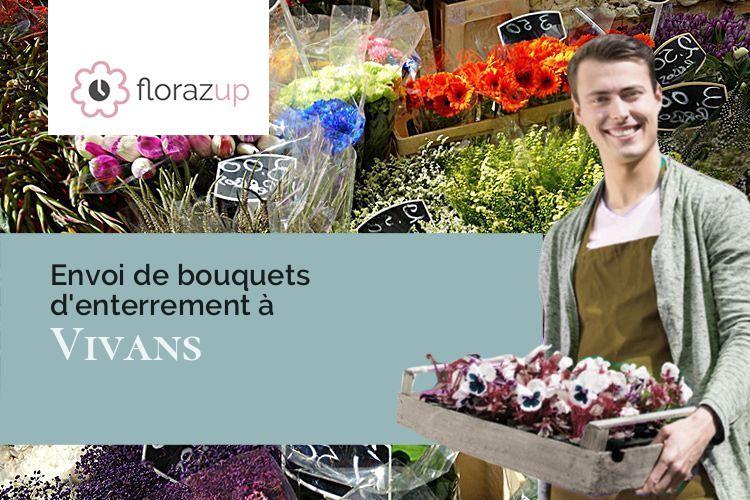 coeurs de fleurs pour un deuil à Vivans (Loire/42310)