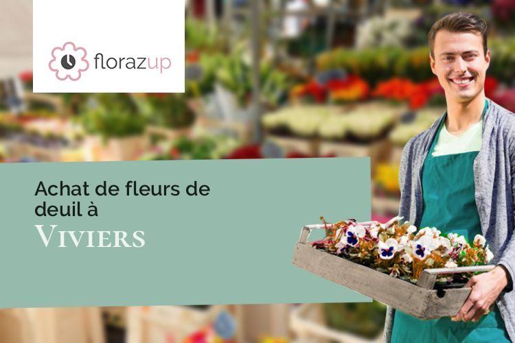 créations florales pour des funérailles à Viviers (Yonne/89700)