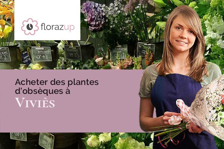 couronnes de fleurs pour un enterrement à Viviès (Ariège/09500)