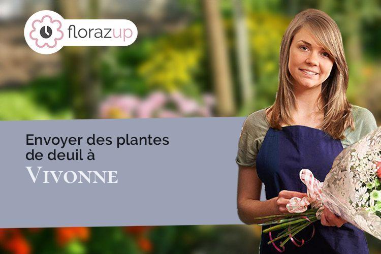 couronnes de fleurs pour une crémation à Vivonne (Vienne/86370)