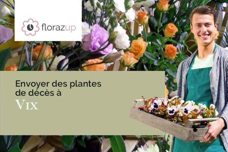compositions de fleurs pour des obsèques à Vix (Côte-d'Or/21400)
