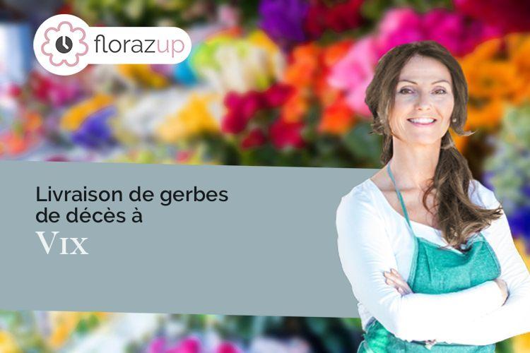 compositions de fleurs pour un décès à Vix (Vendée/85770)