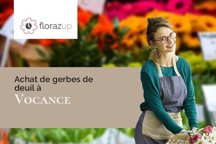 couronnes florales pour un décès à Vocance (Ardèche/07690)