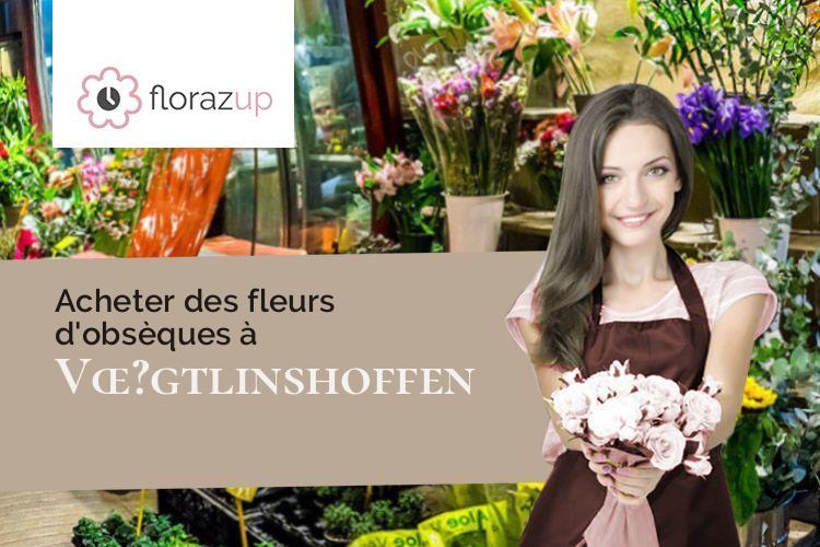 couronnes florales pour un décès à Vœ?gtlinshoffen (Haut-Rhin/68420)