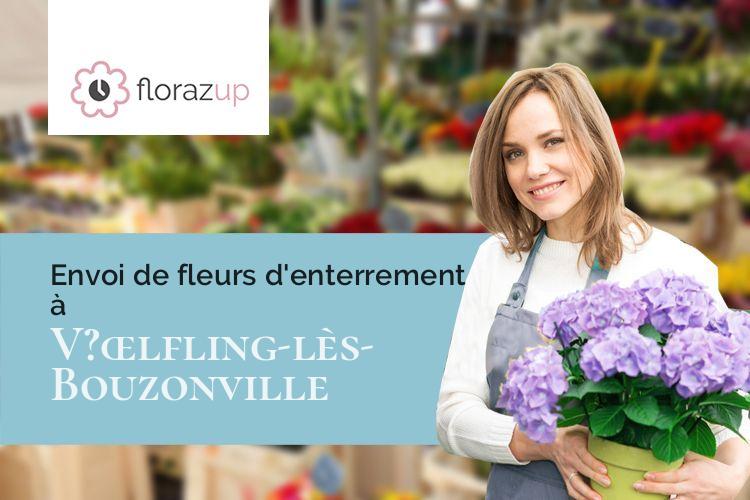 coupes de fleurs pour des obsèques à V?œlfling-lès-Bouzonville (Moselle/57320)