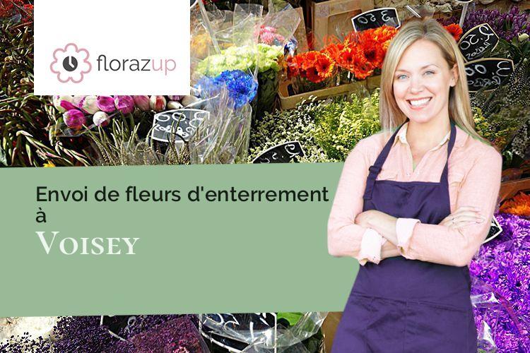 créations florales pour un enterrement à Voisey (Haute-Marne/52400)