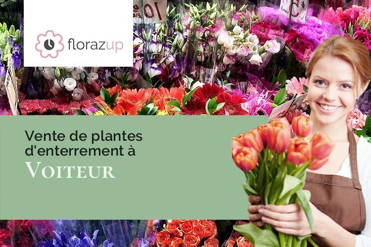 coupes de fleurs pour des funérailles à Voiteur (Jura/39210)