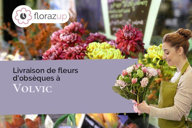 gerbes de fleurs pour un décès à Volvic (Puy-de-Dôme/63530)