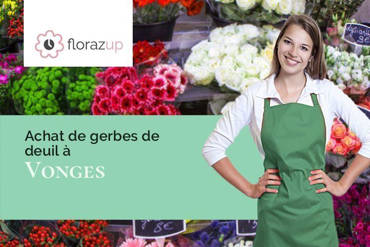 créations florales pour un décès à Vonges (Côte-d'Or/21270)