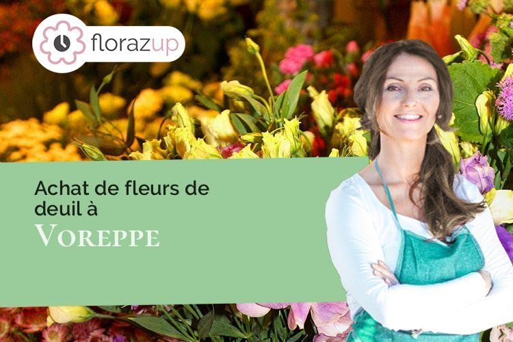 couronnes de fleurs pour des obsèques à Voreppe (Isère/38340)