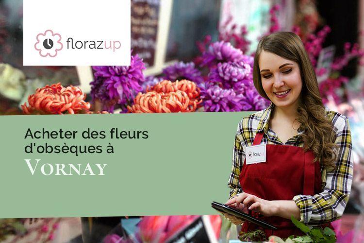 couronnes florales pour un deuil à Vornay (Cher/18130)