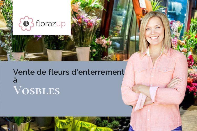 créations florales pour un deuil à Vosbles (Jura/39240)