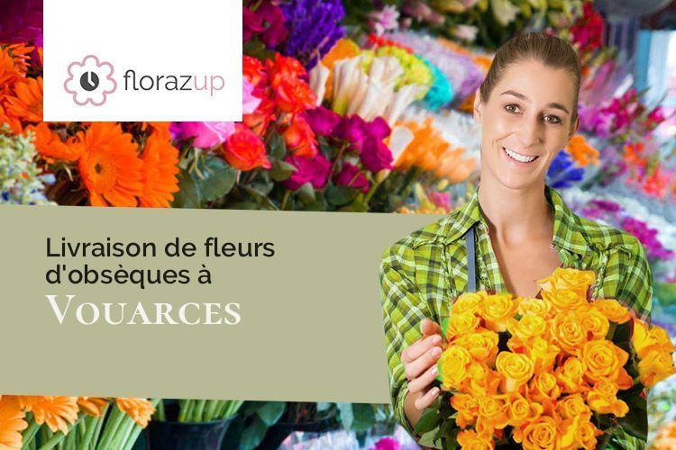 compositions de fleurs pour des obsèques à Vouarces (Marne/51260)