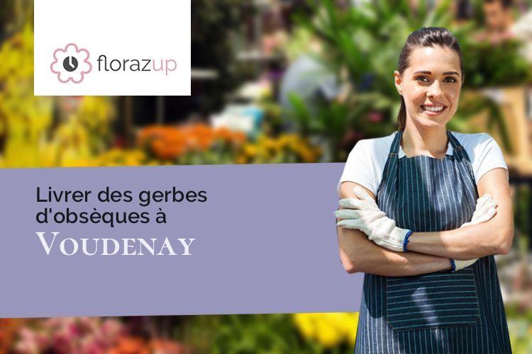 compositions de fleurs pour un deuil à Voudenay (Côte-d'Or/21230)