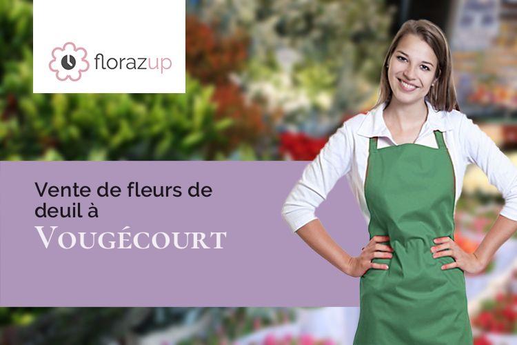 créations florales pour un enterrement à Vougécourt (Haute-Saône/70500)