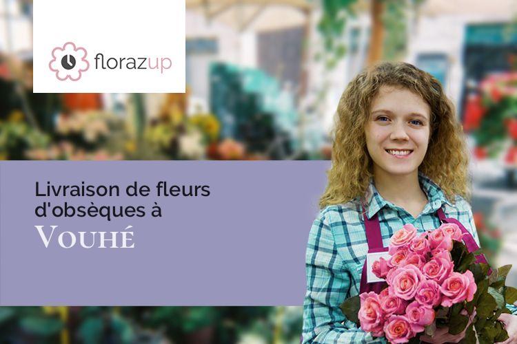 couronnes florales pour des obsèques à Vouhé (Deux-Sèvres/79310)