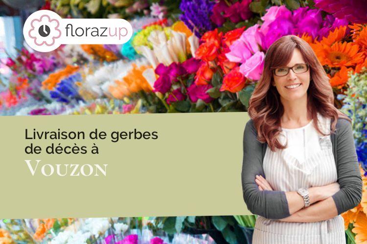 couronnes de fleurs pour un décès à Vouzon (Loir-et-Cher/41600)