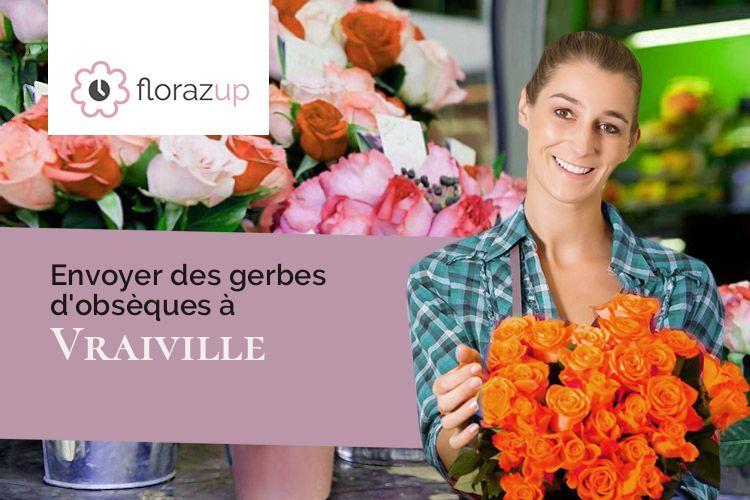 créations de fleurs pour un enterrement à Vraiville (Eure/27370)