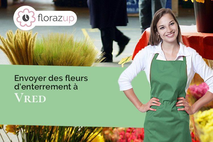 compositions de fleurs pour un enterrement à Vred (Nord/59870)