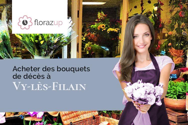 couronnes de fleurs pour des obsèques à Vy-lès-Filain (Haute-Saône/70230)