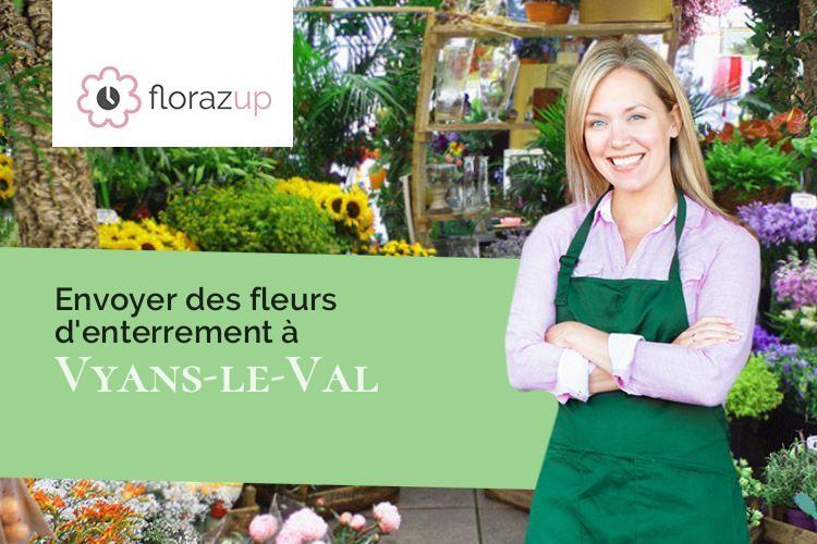 couronnes florales pour un deuil à Vyans-le-Val (Haute-Saône/70400)