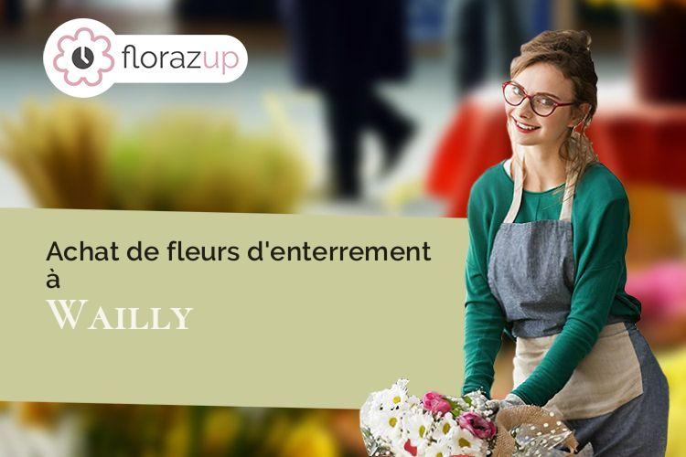 couronnes de fleurs pour un décès à Wailly (Pas-de-Calais/62217)