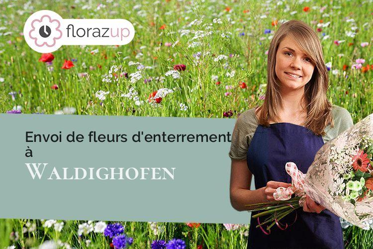 créations de fleurs pour des funérailles à Waldighofen (Haut-Rhin/68640)