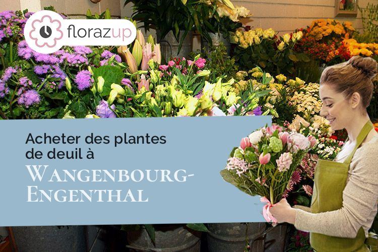 créations florales pour des funérailles à Wangenbourg-Engenthal (Bas-Rhin/67710)